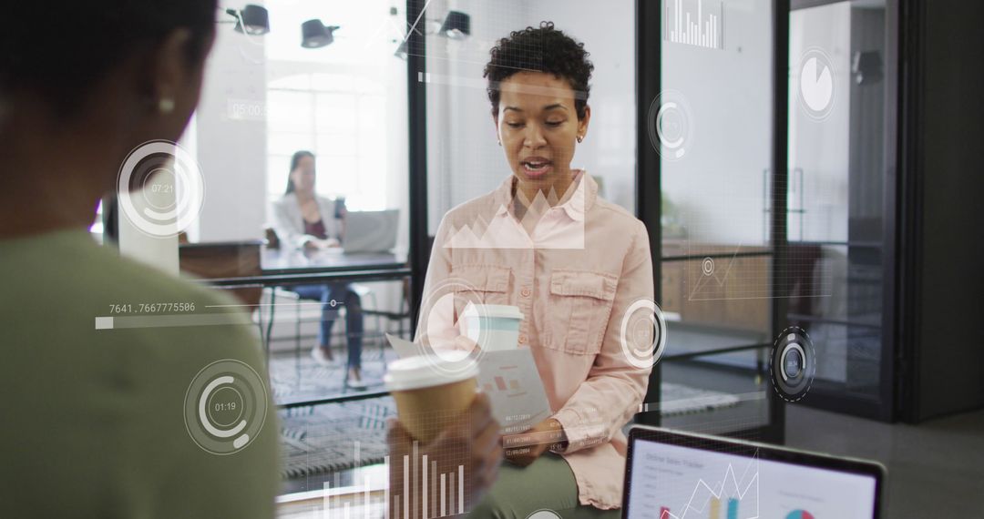 Diverse Business Team Engaged in Data-Driven Discussion