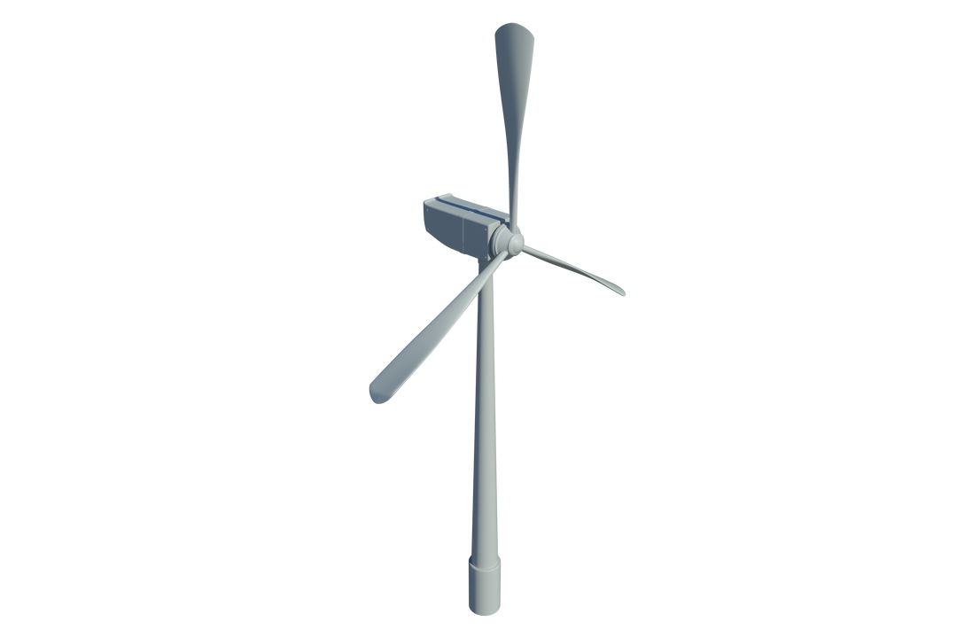 Transparent Isolated Gray Windmill with Three Blades in Minimalist Design - Download Free Stock Images Pikwizard.com