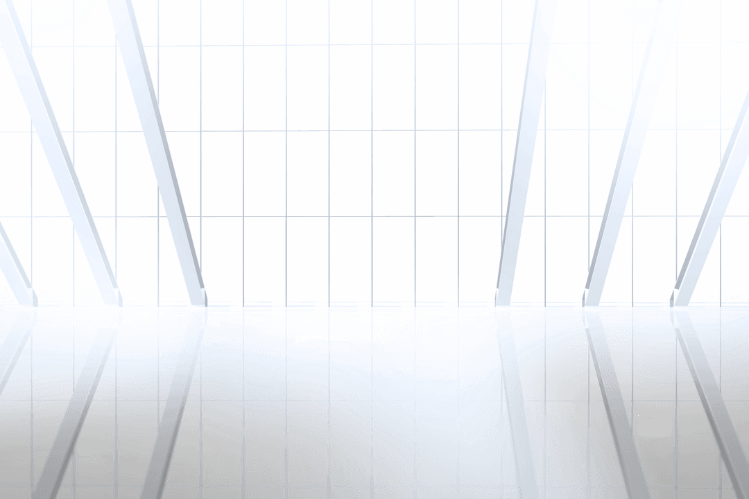 Transparent Grid Design with Reflective White Lines