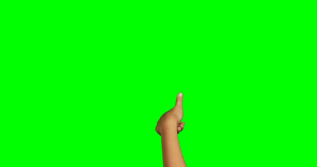 Hand Showing Thumb Up Gesture Isolated on Green Screen Background - Free Images, Stock Photos and Pictures on Pikwizard.com