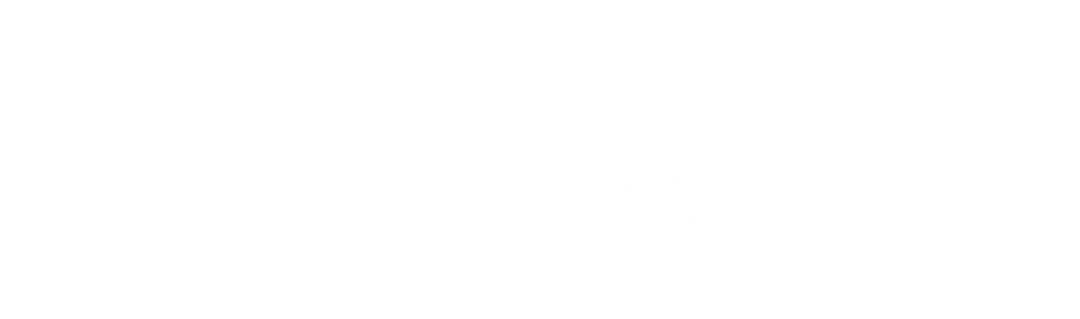 Cherish You Calligraphy On Transparent Background Celebration Design