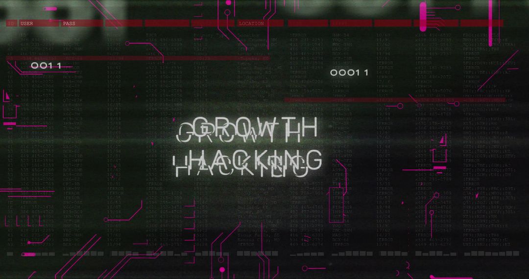 Growth Hacking Conceptual Digital Interface Design