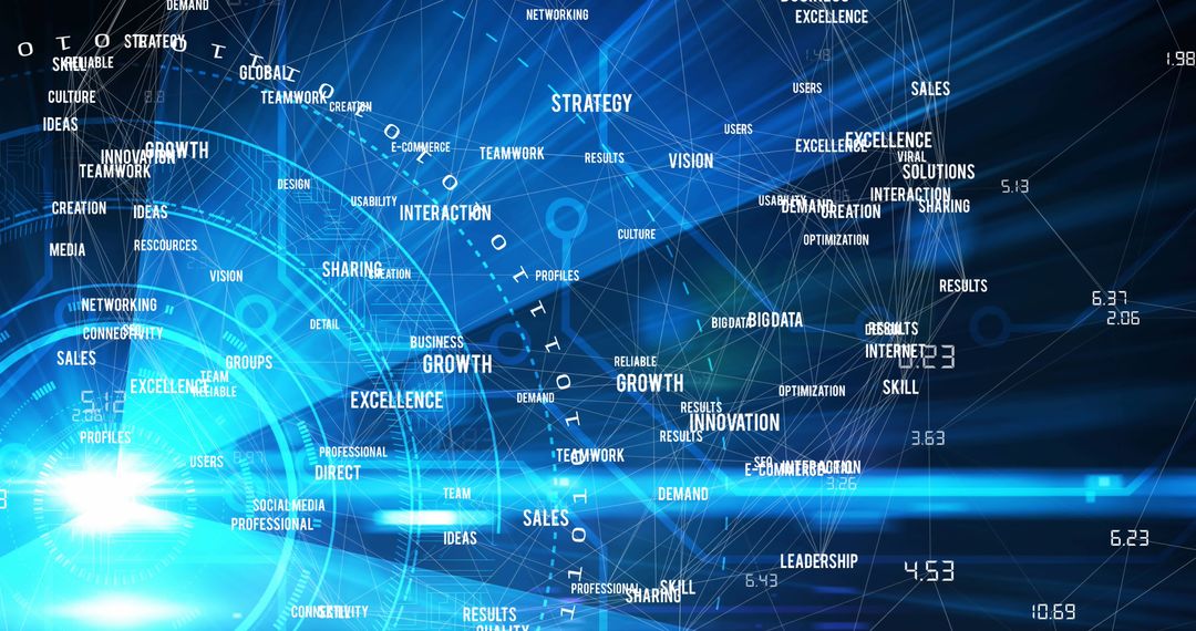 Conceptual Global Data Processing Interface with Digital Connectivity - Free Images, Stock Photos and Pictures on Pikwizard.com