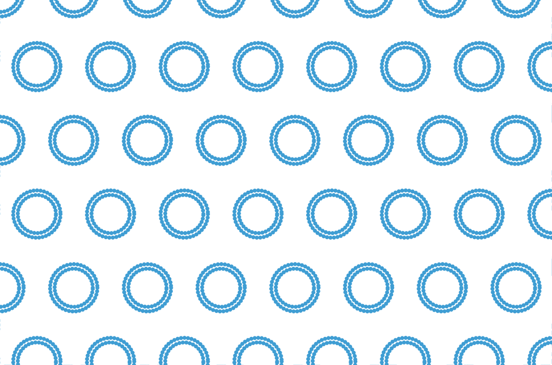 Blue Circular Pattern on Transparent Background