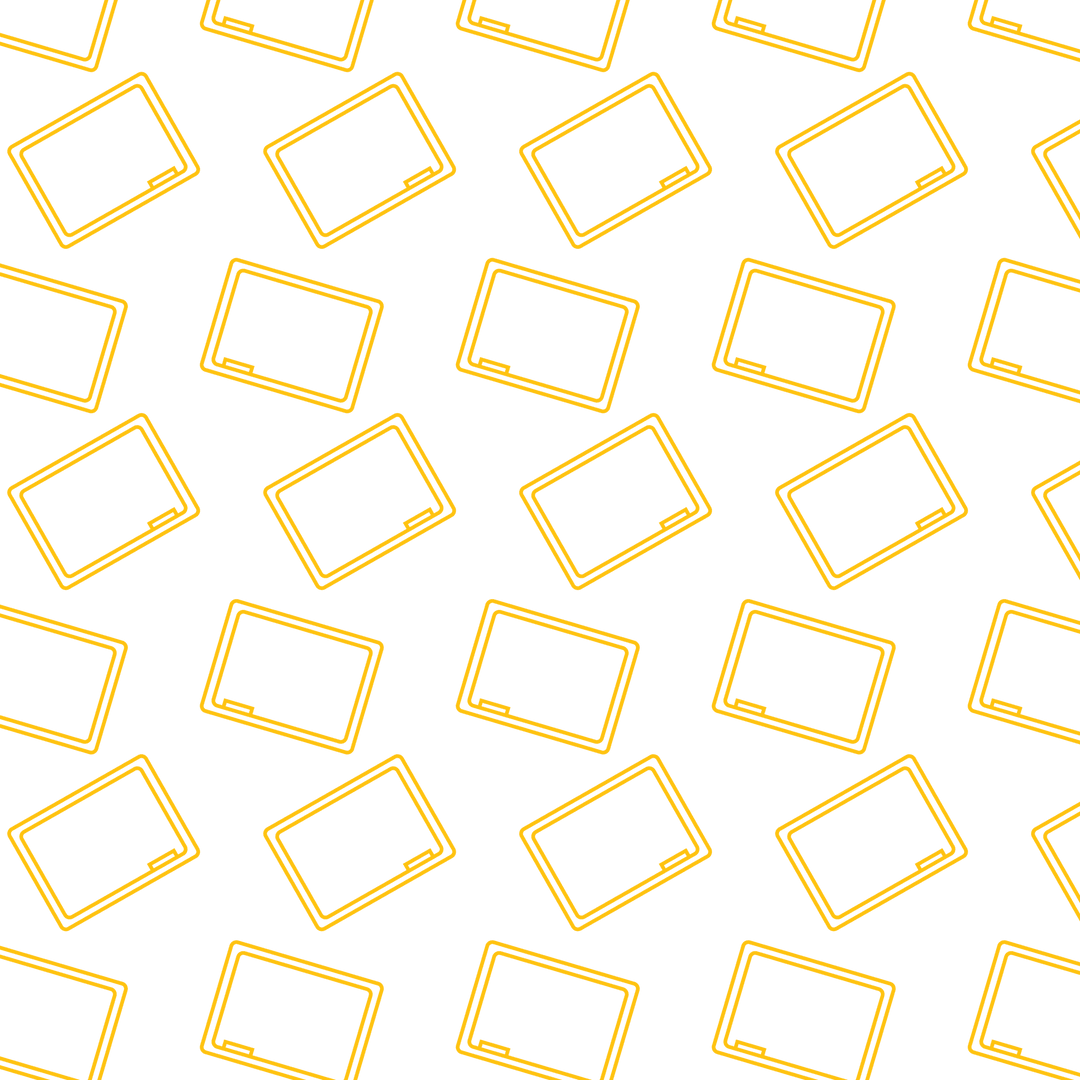 Abstract Yellow Illustrative Screens on Transparent Background for Creativity