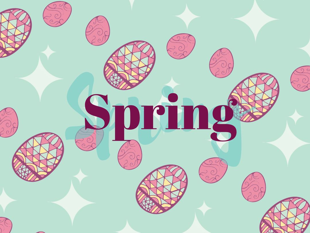 Intricately Designed Easter Eggs on Pastel Background for Spring Greetings