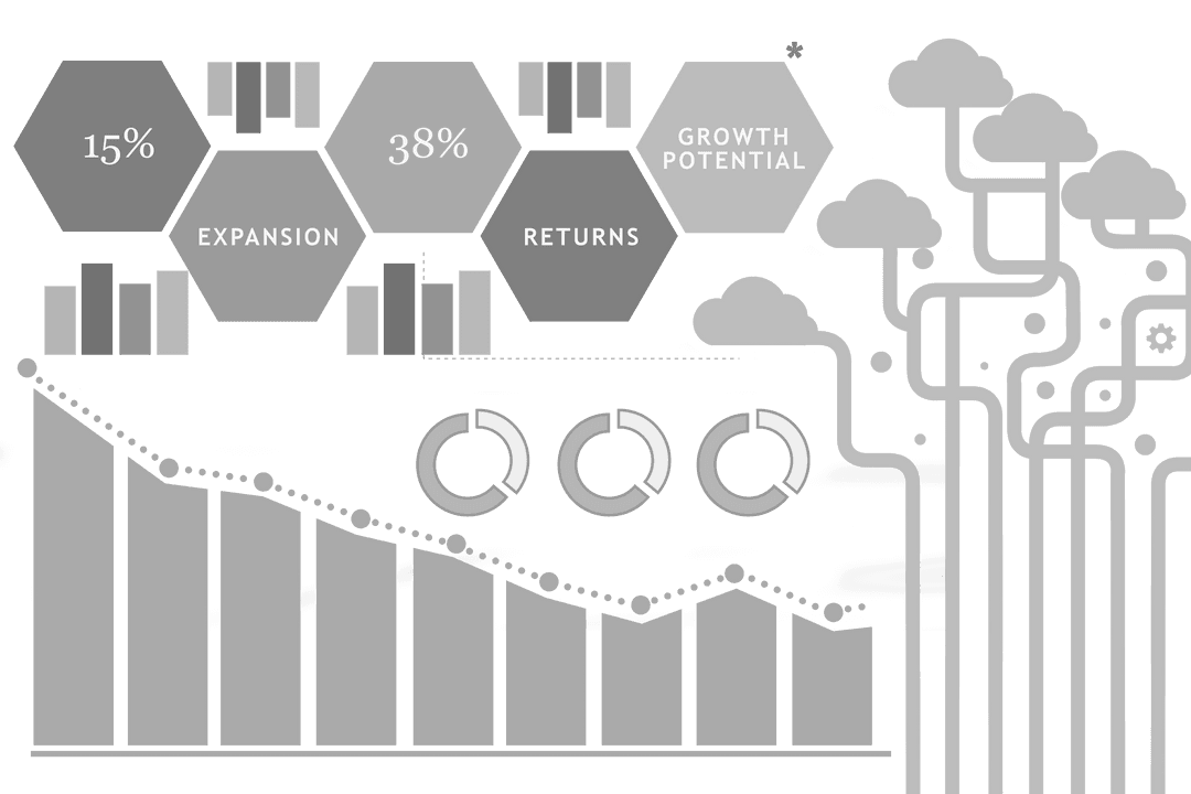 Transparent Vector Business Diagrams on Digital Economy