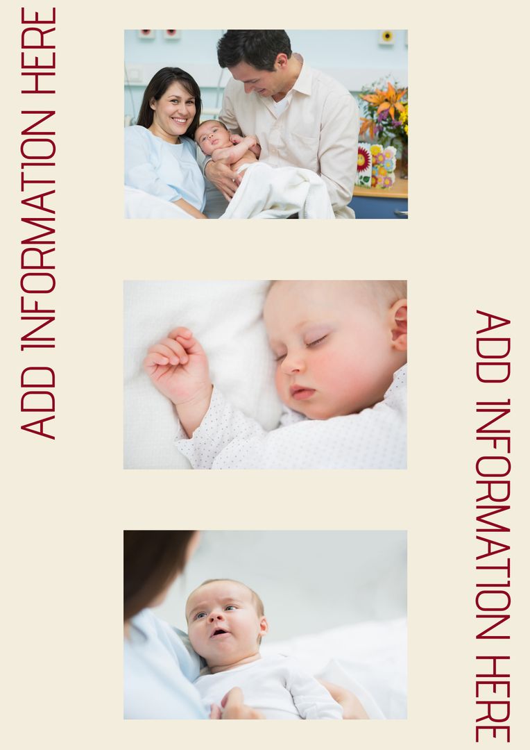 Newborn Baby Collage with Parents - Joyful Family Moments - Download Free Stock Templates Pikwizard.com