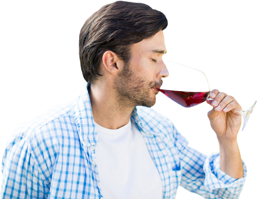 Man Drinking Red Wine - Transparent Background - Download Free Stock Images Pikwizard.com