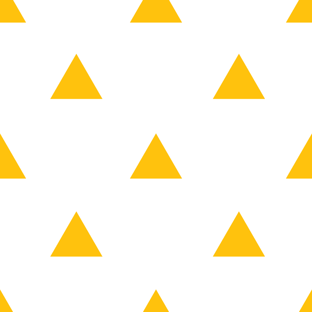 Yellow Triangles Repeated Pattern on Transparent Background