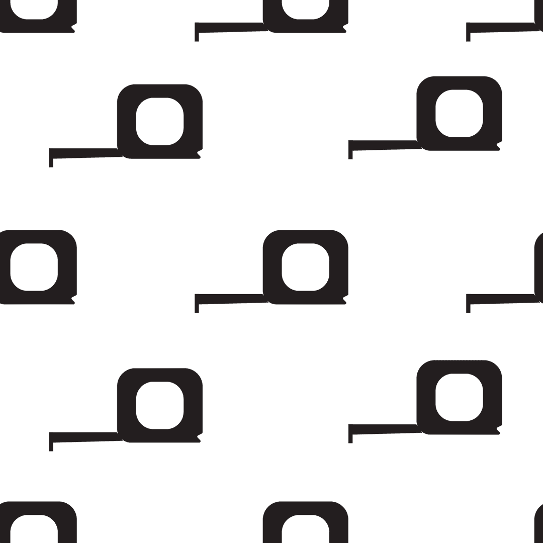 Transparent Pattern of Tape Measure Illustration on Black Background