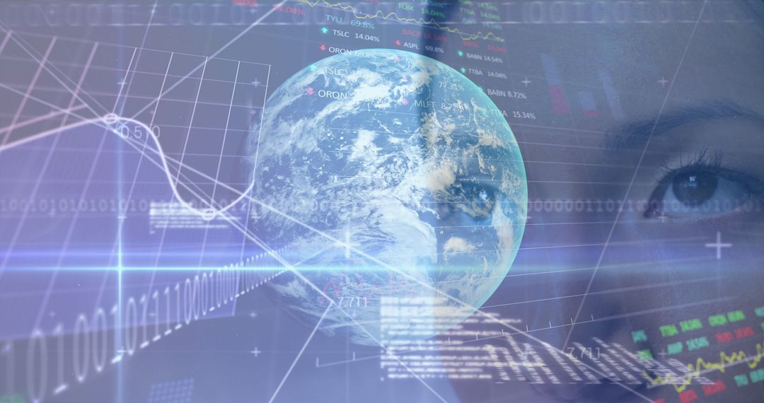 Future of Global Technology and Data Integration Concept