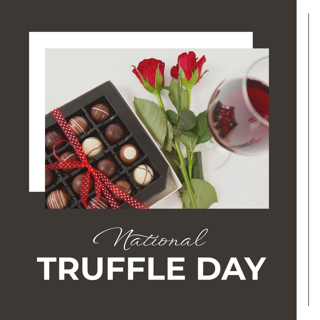 National Truffle Day Celebration with Chocolate and Roses