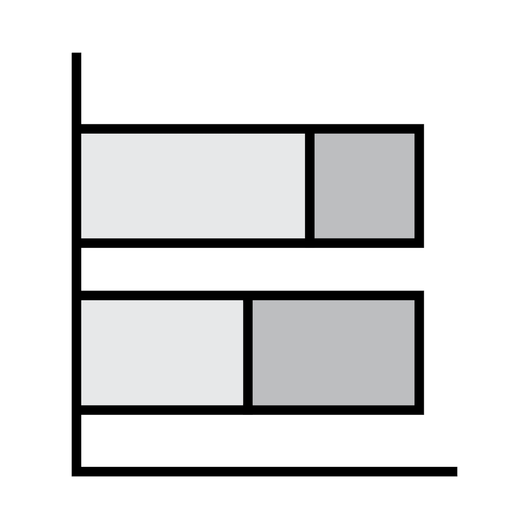 Transparent Horizontal Stacked Bar Graph Visualization