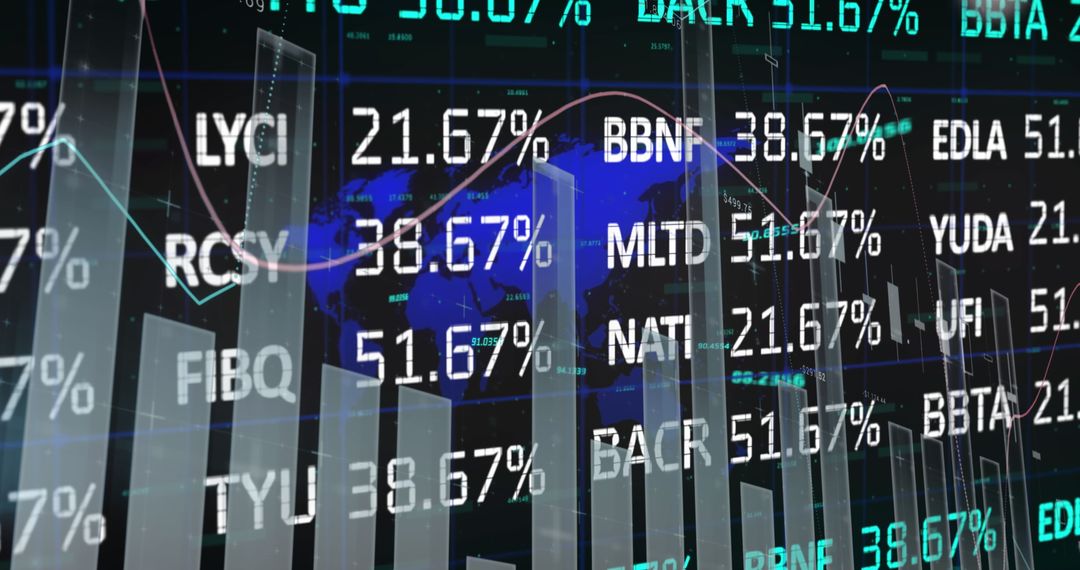 Digital Visualization of Global Stock Market Data Processing