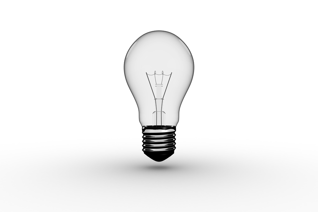 Black Lightbulb on Transparent Background - Download Free Stock Images Pikwizard.com