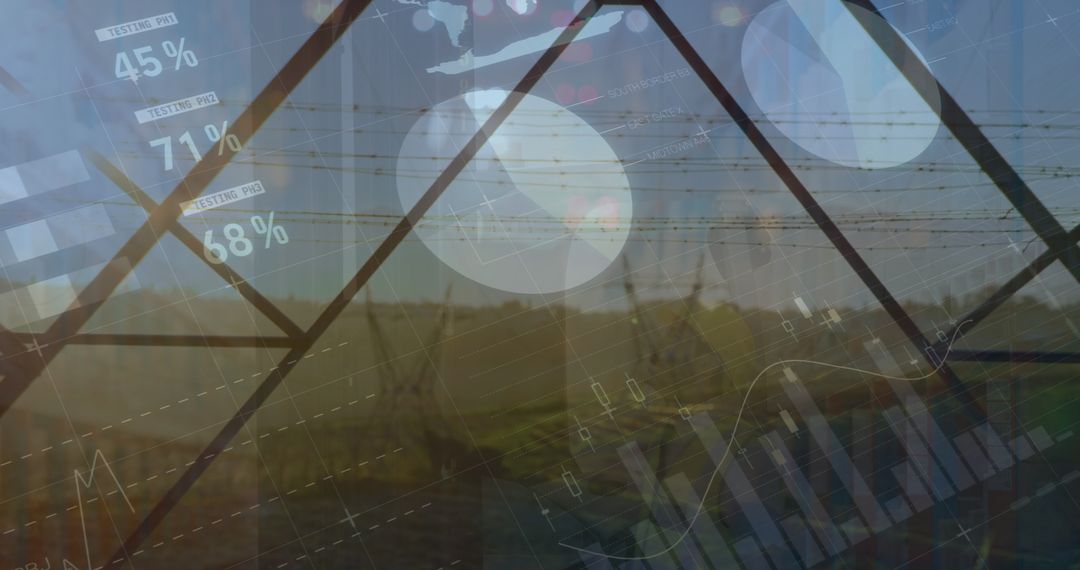 Electric Grids and Financial Data Overlay