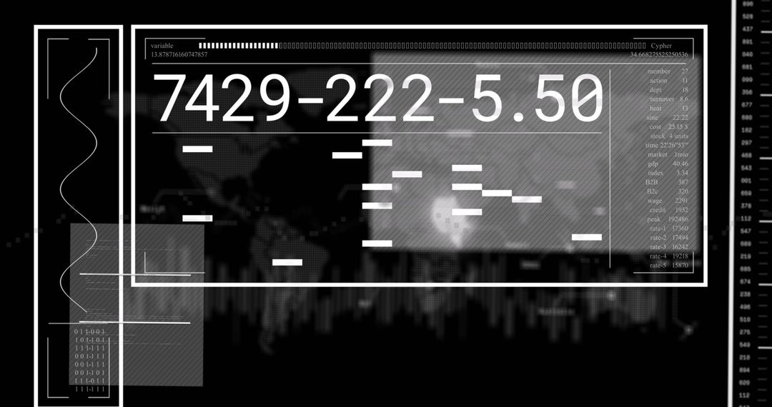 Digital Interface Processing Data Technology Concept