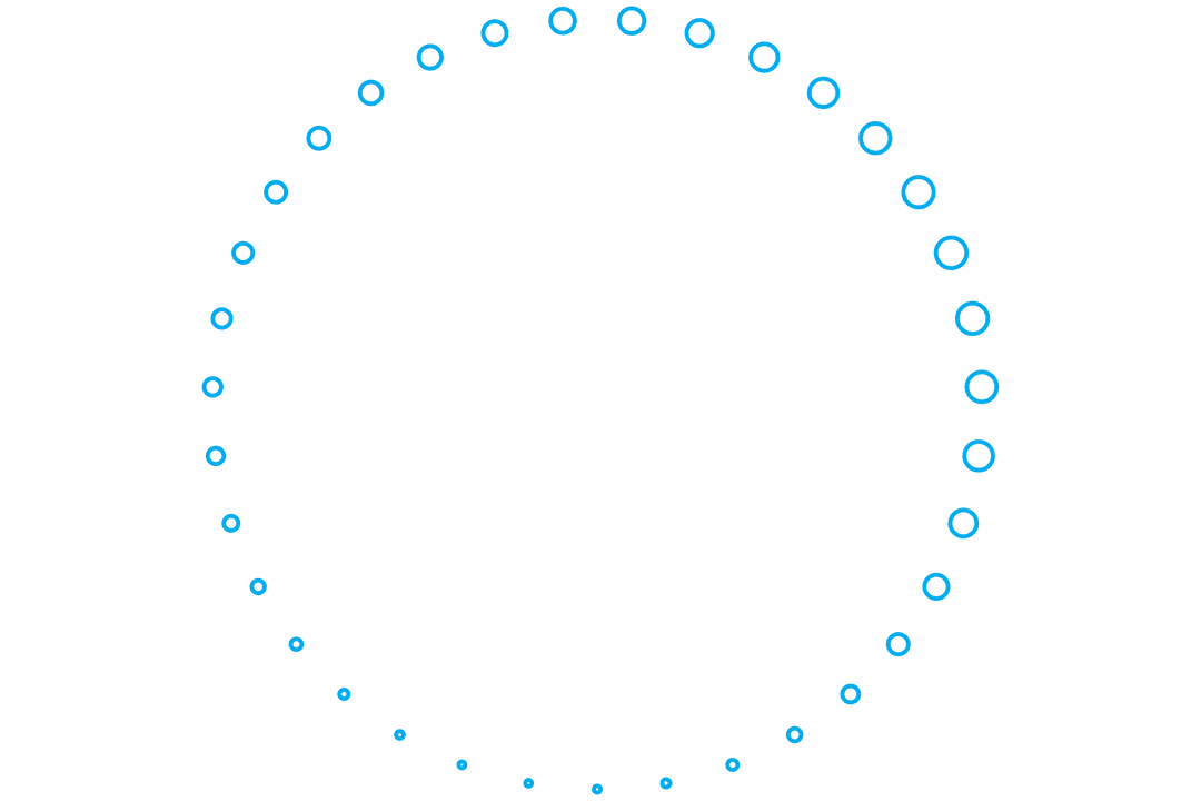 Transparent Dot Pattern Circle Digital Illustration on Clear Background