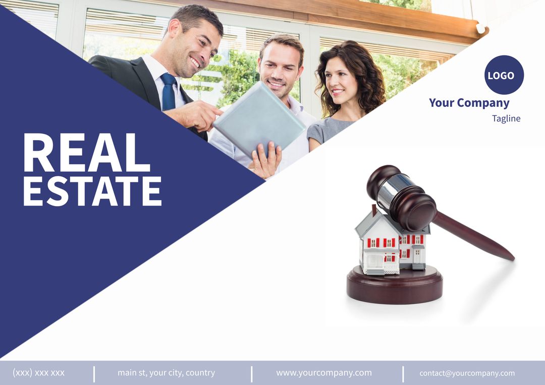 Real Estate Agent Interacting with Clients for Property Solutions