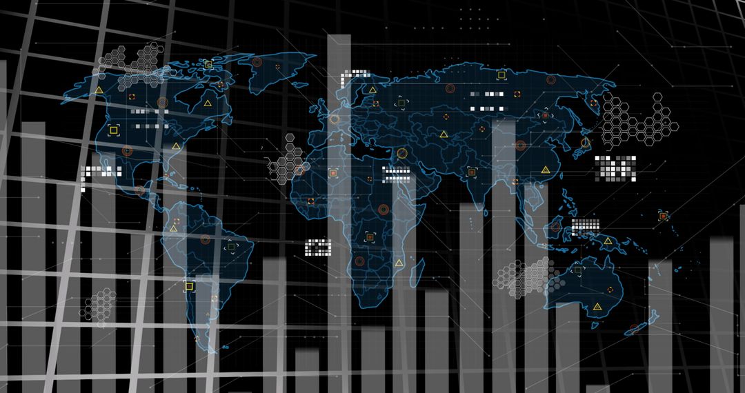 Global Business Data Insights with World Map Visualization