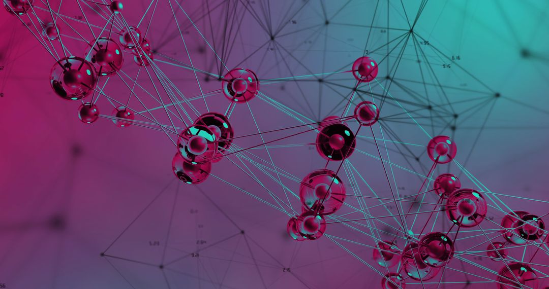 Abstract Digital Network with Vibrant Colors