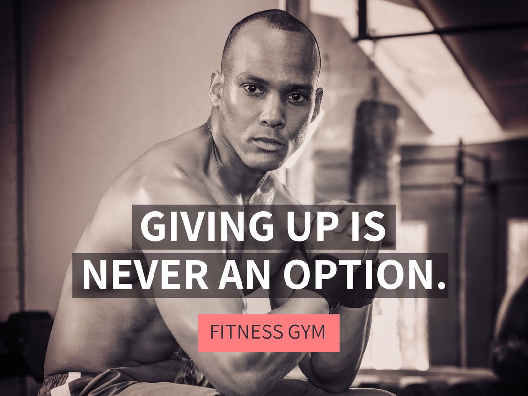 Motivated Athlete Embracing Fitness with Determination - Download Free Stock Templates Pikwizard.com