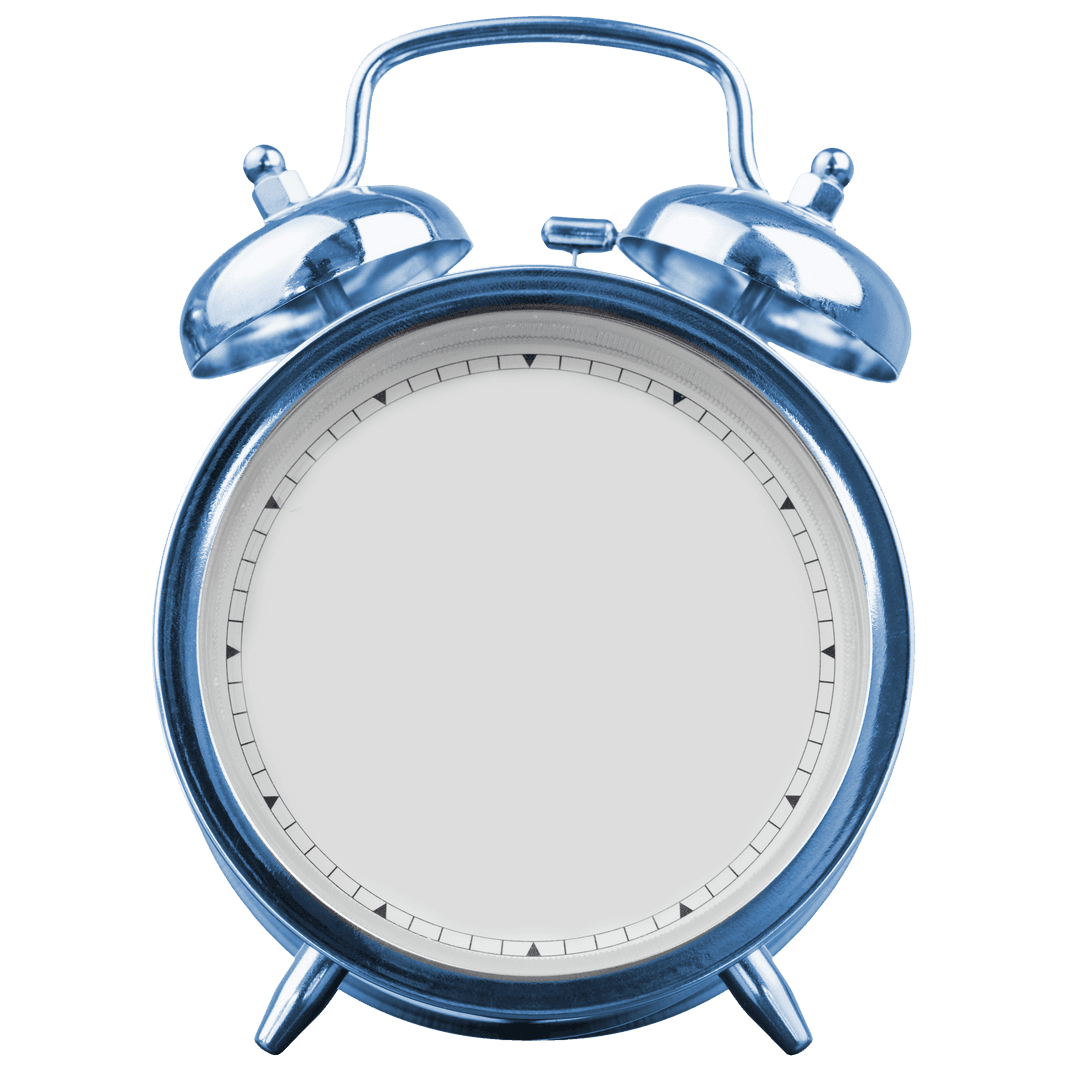 Retro Transparent Twin Bell Alarm Clock without Clock Face Detail