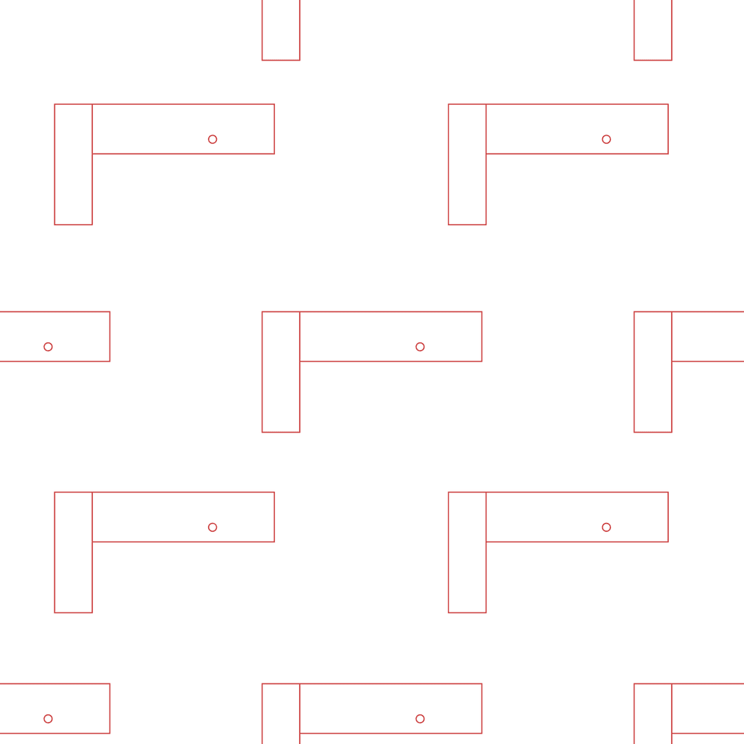 Transparent Red Ruler Pattern on Black Background