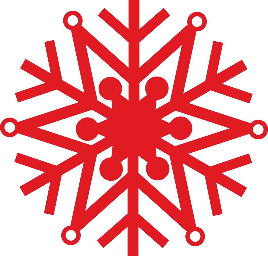 Red Snowflake Illustration on Transparent Background for Christmas Decorations - Download Free Stock Images Pikwizard.com