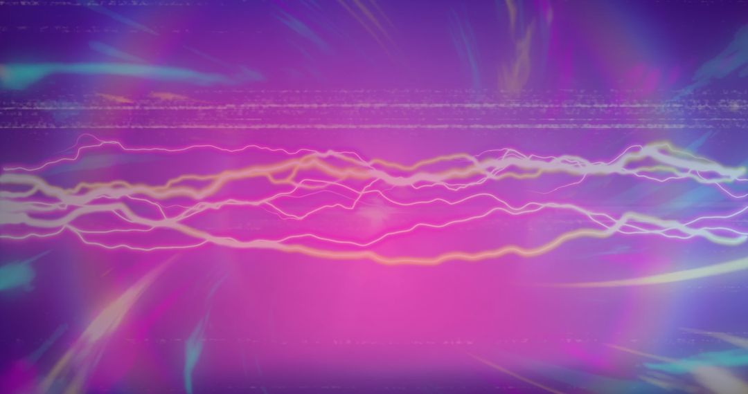 Dynamic Abstract Lines on Vibrant Purple Background