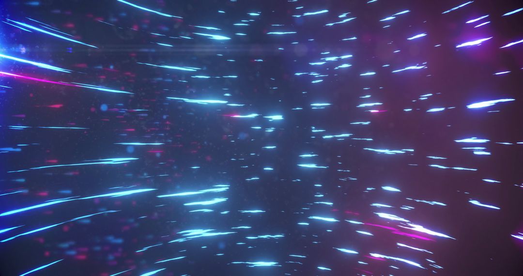 Futuristic Neon Light Streaks in Dynamic Circular Motion
