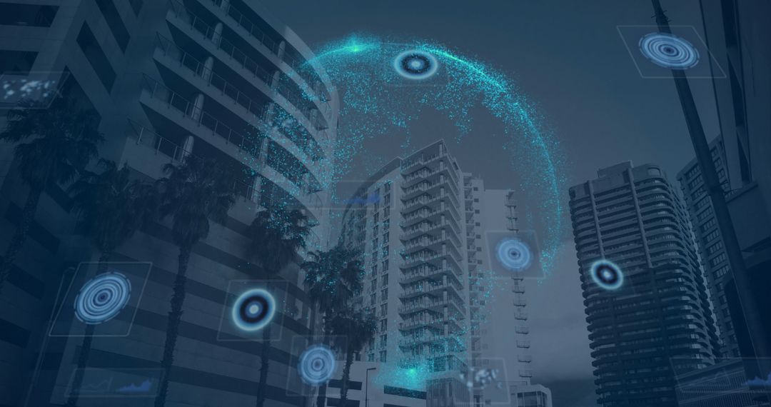 Digital Interface and Data Processing over Urban Cityscape