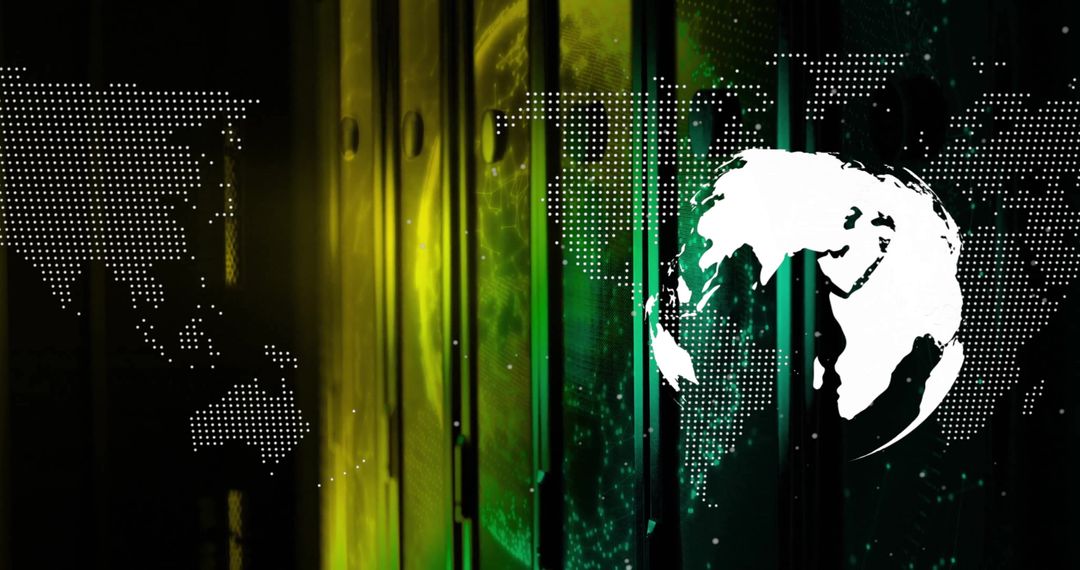 Futuristic Global Network and Data Interface Concept