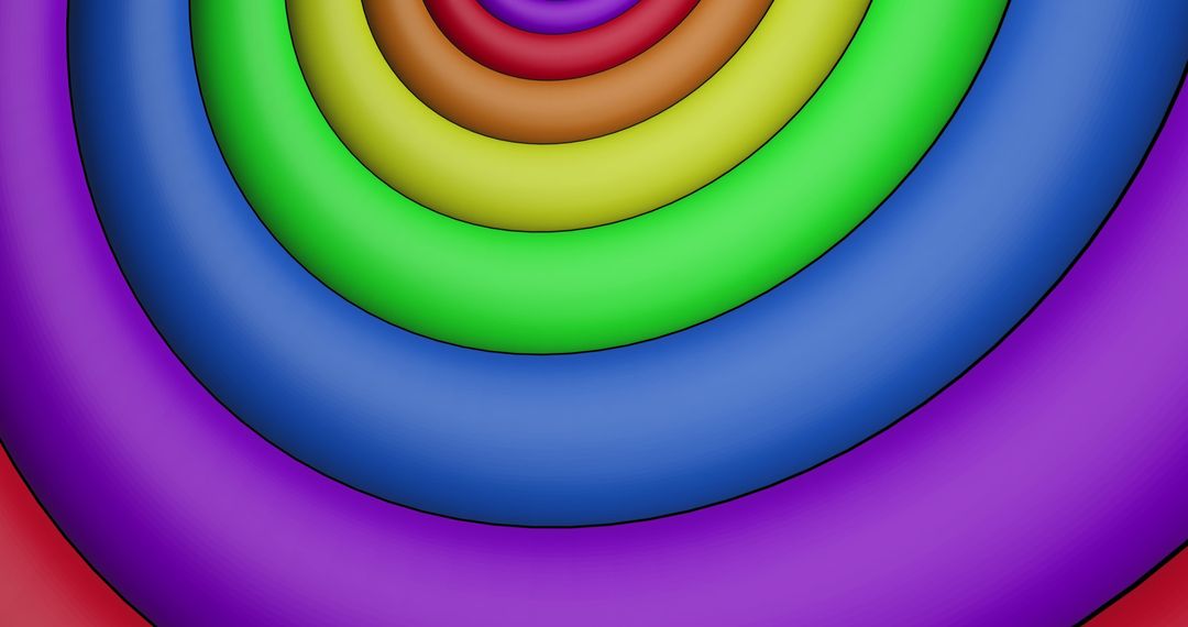 Vibrant Rainbow Colored Circular Pattern