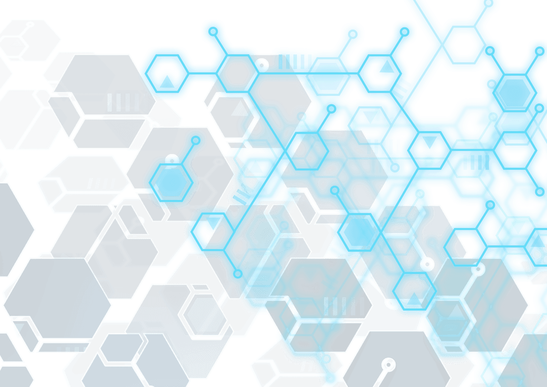 Image of Digital Chemical Formula Design on Transparent Background
