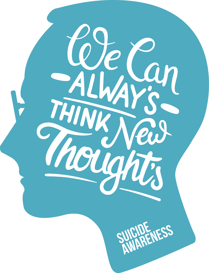 Transparent Text Art for Suicide Awareness and Mental Health Support