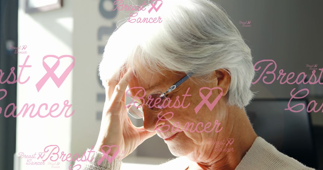 Elderly Woman Concerned About Breast Cancer Awareness - Free Images, Stock Photos and Pictures on Pikwizard.com