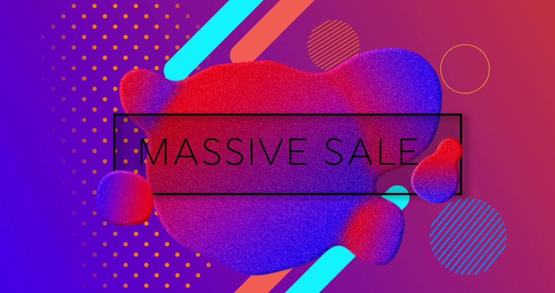 Colorful Abstract Massive Sale Promotion Background Design - Free Images, Stock Photos and Pictures on Pikwizard.com