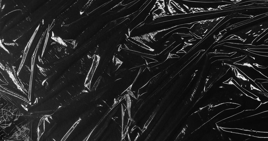 Abstract Metallic Waves and Textures on Black Background