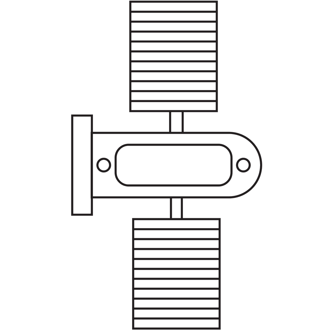 Transparent Outline of Solar Panels with Copy Space