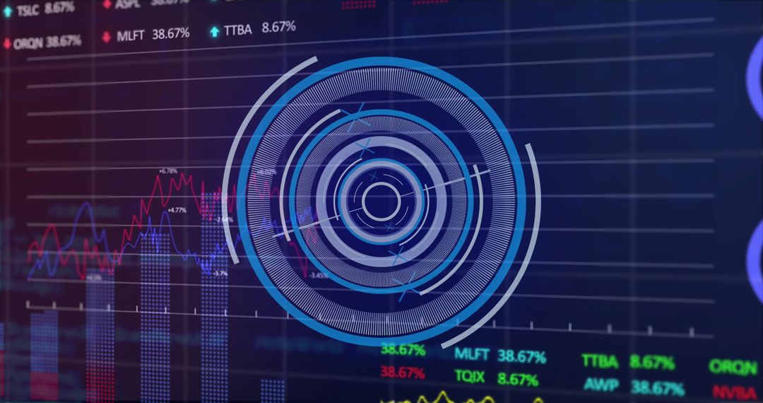Abstract Digital Data Analysis and Stock Market Visualization