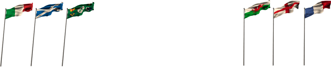 Transparent National Flags Array with Copy Space