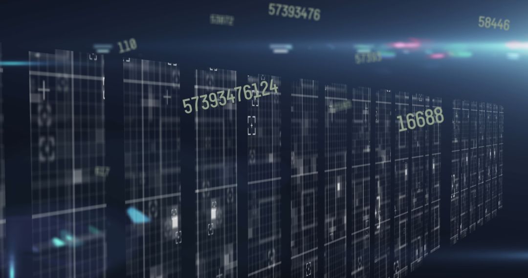 digital data processing concept with moving columns - Free Images, Stock Photos and Pictures on Pikwizard.com