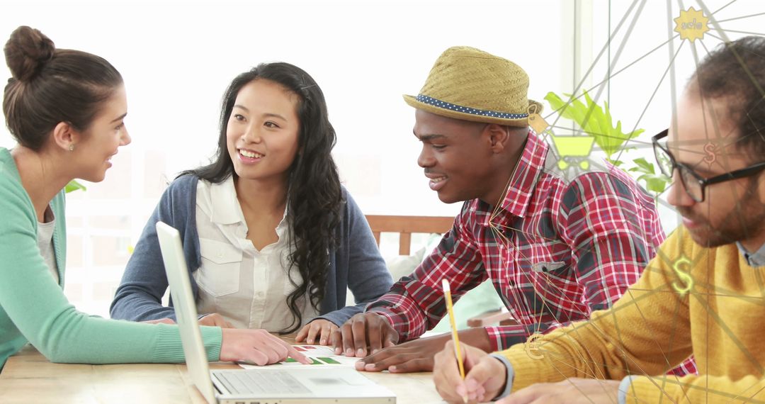 Diverse Business Team Engaging in Collaborative Meeting