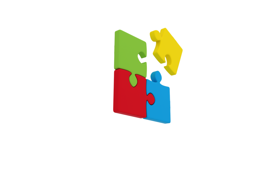 Colorful Transparent Jigsaw Puzzle with Last Piece Being Placed - Download Free Stock Images Pikwizard.com