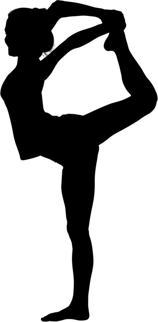 Transparent Female Athlete Performing Stretching Exercise