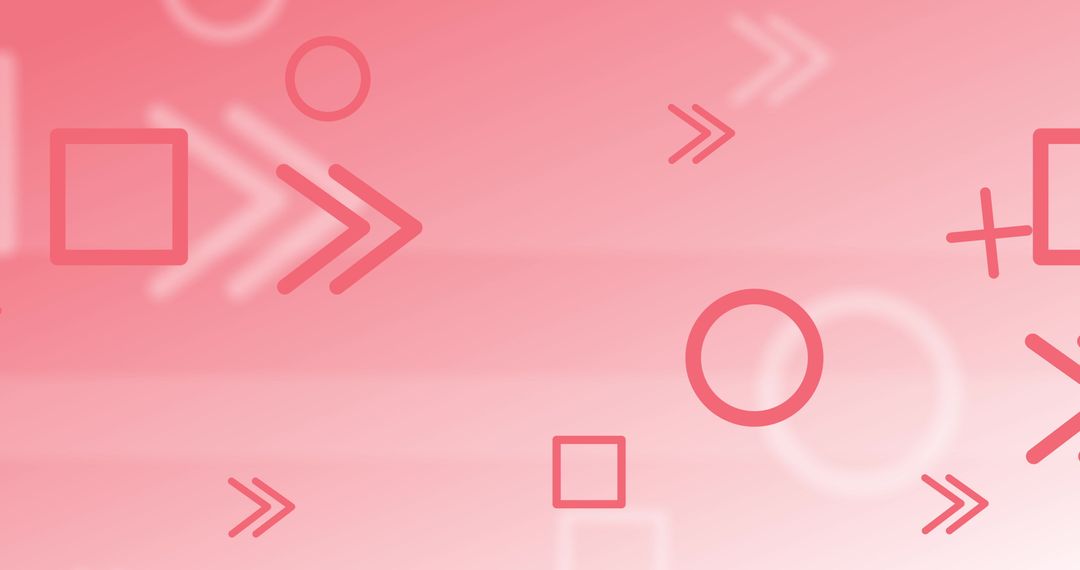Dynamic Geometric Motion on Soft Pink Background