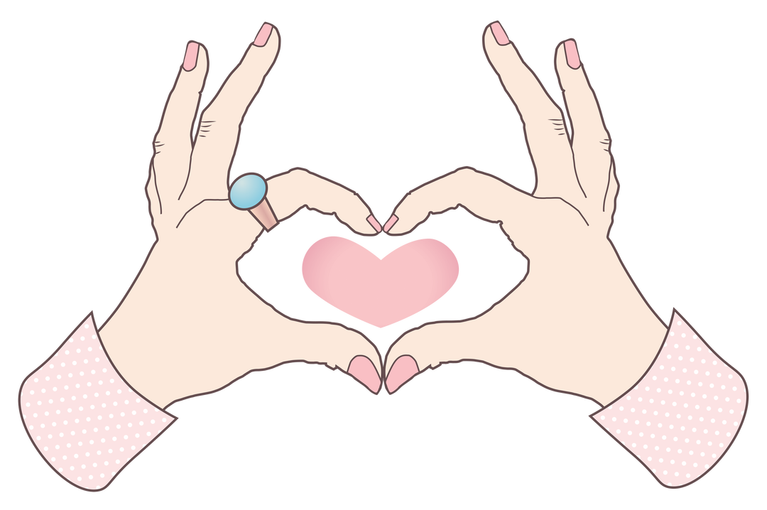 Digital Illustration of Hands Forming Heart on Transparent Background - Download Free Stock Images Pikwizard.com