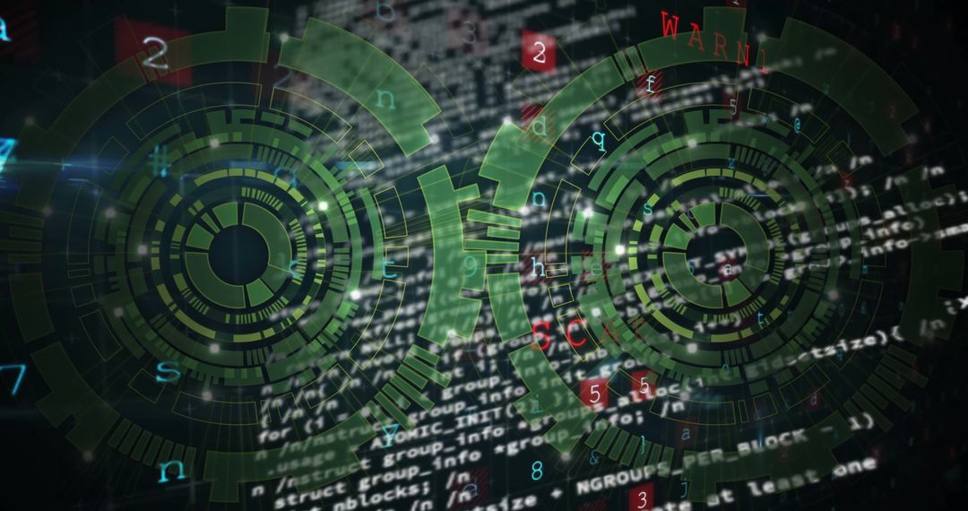 Digital Scope Analyzing Cyber Data with Coding Interface - Free Images, Stock Photos and Pictures on Pikwizard.com